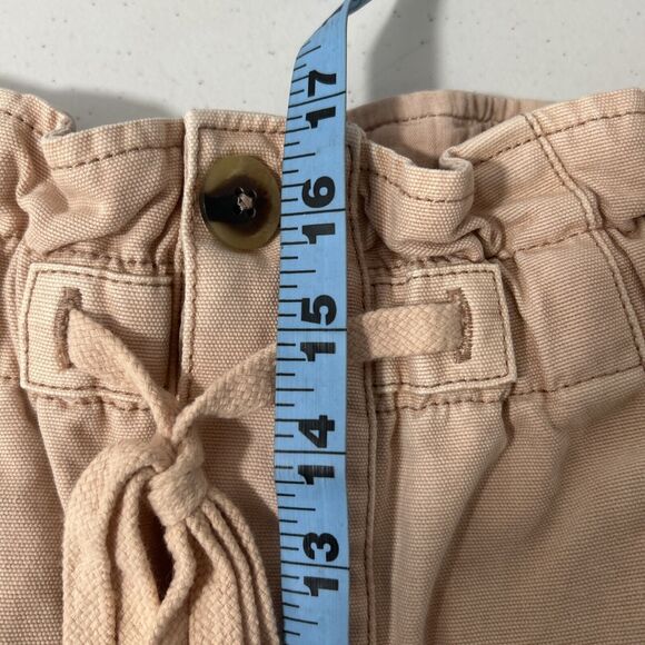 Free People Pants Women Large Margate Pleated High Rise Paperbag Relaxed Trouser - Picture 7 of 9